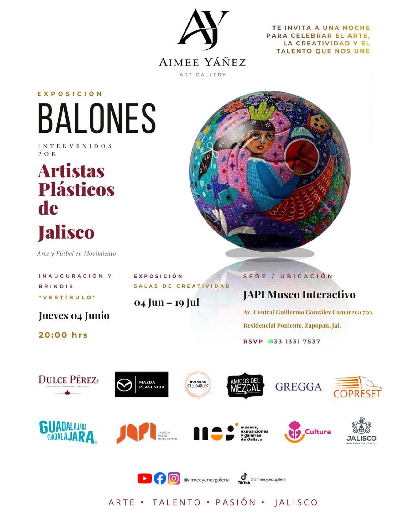 Convocatoria para exhibiciones de arte en Guadalajara Jalisco México